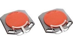 Pasukimo lėkščių ratų suvedimui rinkinys (2vnt) (raudonos)