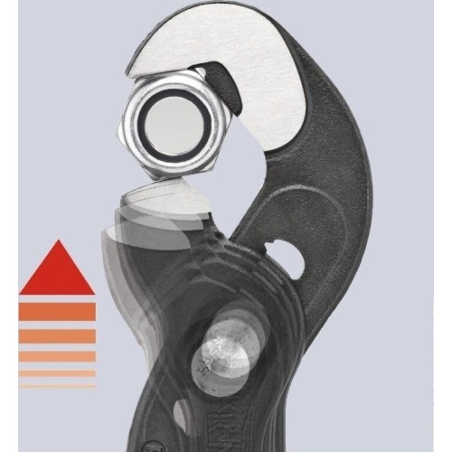 Santechninės replės KNIPEX greito sukimo su fiksavimu 250mm