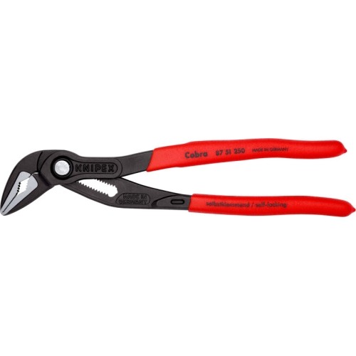 Santechninės replės prailgintos KNIPEX Cobra su fiksavimu 250mm