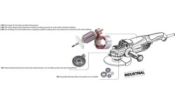 Angle grinder 230mm 2400W