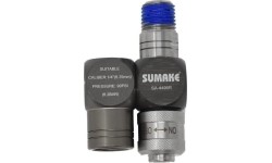 Pneumatinė jungtis 1/4 (iš.s./vid.s.) pasukama 360° su reguliatoriumi