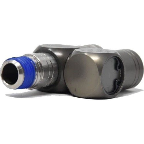 Pneumatinė jungtis 1/4 (iš.s./vid.s.) pasukama 360° su reguliatoriumi