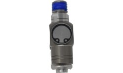 Pneumatinė jungtis 1/4 (iš.s./vid.s.) pasukama 360° su reguliatoriumi