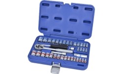 3/8" + 1/4" Dr. Socket wrench set 40pcs (SAE & metric)