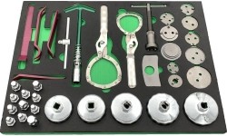 Automobilių aptarnavimo rinkinys 1/4 + 3/8 + 1/2 36vnt.