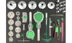 Automobilių aptarnavimo rinkinys 1/4 + 3/8 + 1/2 36vnt.