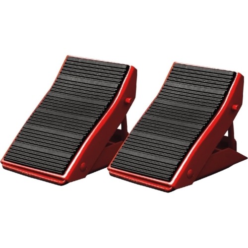 Safety wheel chocks with rubber mat 2pcs