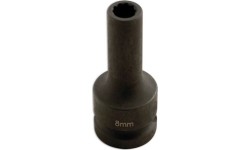 Prailginta smūginė galvutė 1/2 8mm (10-kamp.) išardomiems ratlankiams