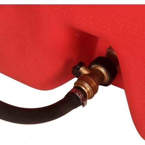 Portable fuel caddy 53L DTK53 with pump 12V battery/230V (with hose, nozzle)