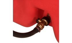 Portable fuel caddy 53L DTK53 with pump 12V battery/230V (with hose, nozzle)