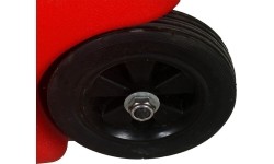 Portable fuel caddy 53L DTK53 with pump 12V battery/230V (with hose, nozzle)