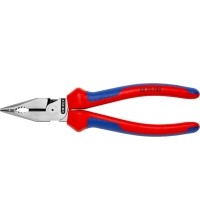 Kombinuotos replės siauromis žiaunomis 185mm KNIPEX