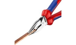 Kombinuotos replės siauromis žiaunomis 185mm KNIPEX