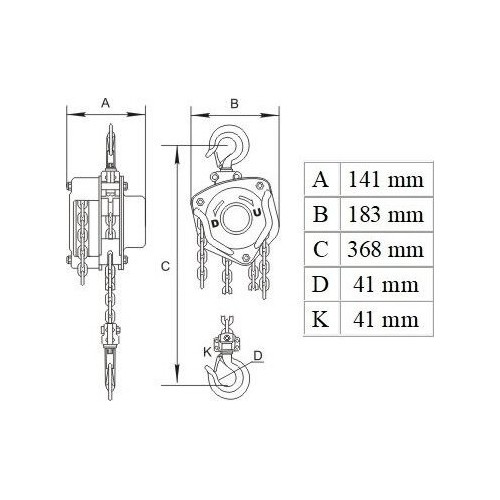 Chain block 2t