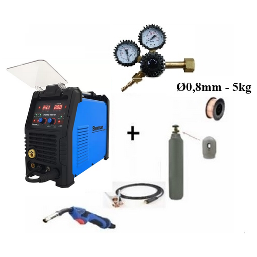 Inverter synergy welder DIGIMIG 200 HIT set