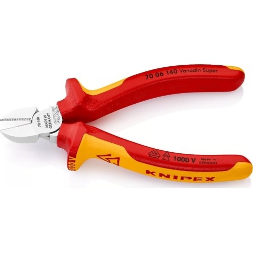 Diagonal cutting pliers industrial insulated 140mm (1000V) KNIPEX