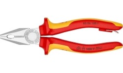 Kombinuotos replės elektrikui 180mm (1000V) KNIPEX