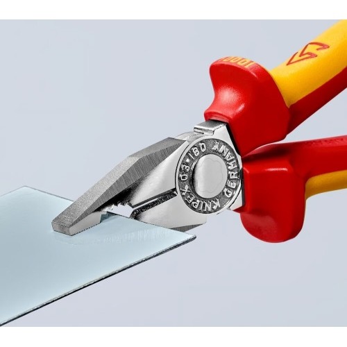 Kombinuotos replės elektrikui 180mm (1000V) KNIPEX