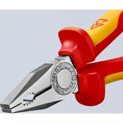 Kombinuotos replės elektrikui 180mm (1000V) KNIPEX