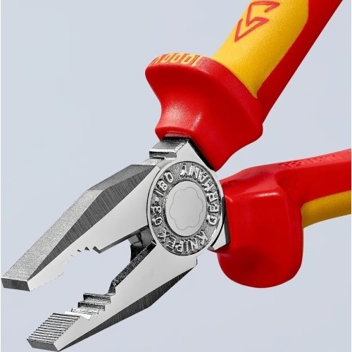 Kombinuotos replės elektrikui 180mm (1000V) KNIPEX