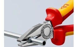 Kombinuotos replės elektrikui 180mm (1000V) KNIPEX