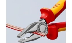 Kombinuotos replės elektrikui 180mm (1000V) KNIPEX