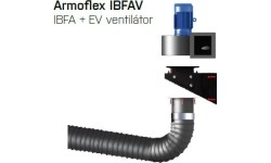 Smoke extraction sleeve AERSERVICE ARMOFLEX 160 - Without fan