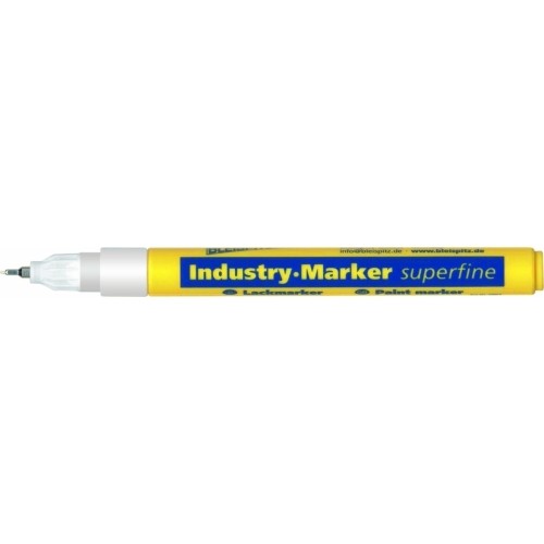 Marker, industrial, extra fine 0.8mm, 3ml, 1pc - Yellow