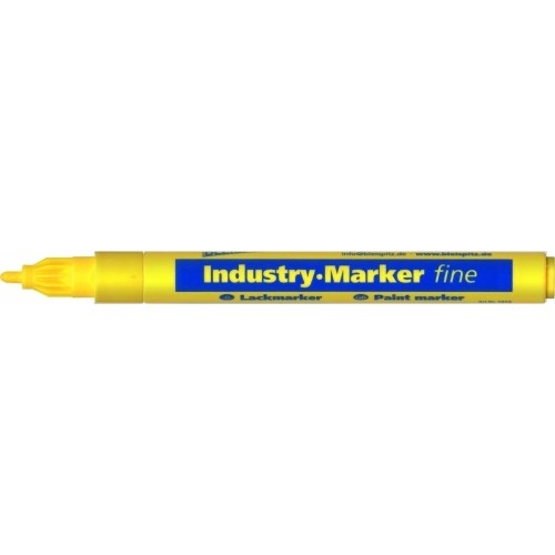 Marker, industrial 1-2mm, 3ml, 1pc - Yellow