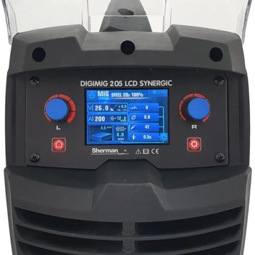 Pusautomačio KOMPLEKTAS SHERMAN DIGIMIG 205 LCD SYNERGIC su skydeliu E5 ir vežimėliu
