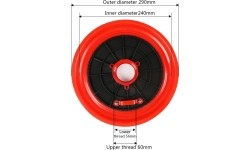 Pressure plate for grease gun 290mm (56/60mm)