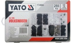 Plastic Push-Type Clip Assortment (255pcs) VW