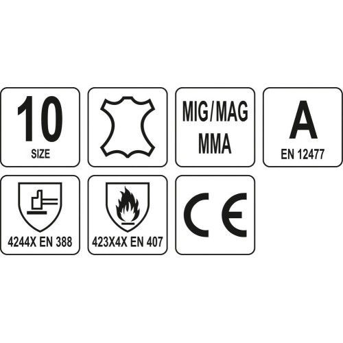Welder’s gloves with increased insulation (10 size)