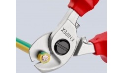 Kabelio kirpimo žirklės elektrikui VDE 165mm KNIPEX
