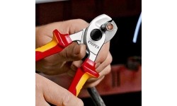 Kabelio kirpimo žirklės elektrikui VDE 165mm KNIPEX