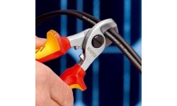 Kabelio kirpimo žirklės elektrikui VDE 165mm KNIPEX