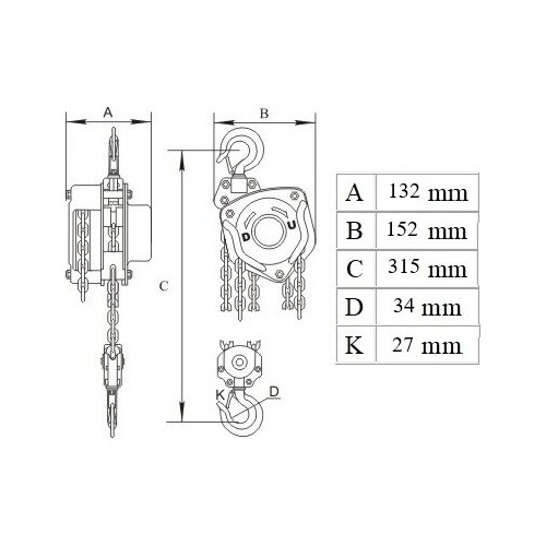 Chain block 0.5t