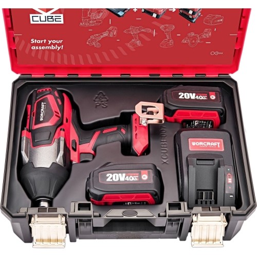 Akumuliatorinis smūginis veržliasukis 3/4'' 1800nm 20V LI-ION (XCUBE dėžė)