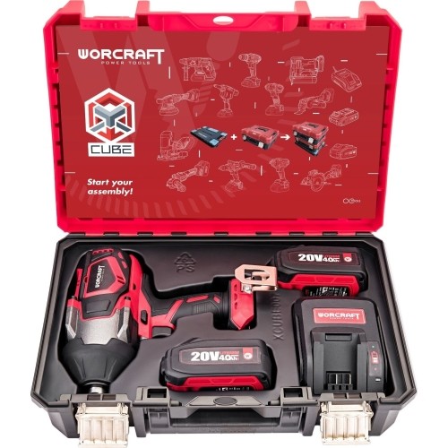 Akumuliatorinis smūginis veržliasukis 3/4'' 1800nm 20V LI-ION (XCUBE dėžė)