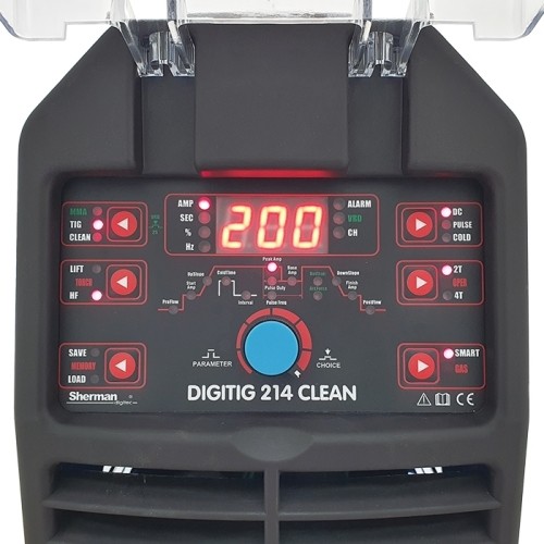 Sherman DIGITIG 214 CLEAN inverter welding machine with weld cleaning function
