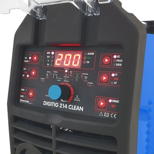 Sherman DIGITIG 214 CLEAN inverter welding machine with weld cleaning function
