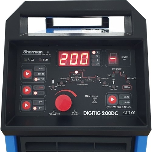 Inverterinis suvirinimo aparatas Sherman DIGITIG 200DC