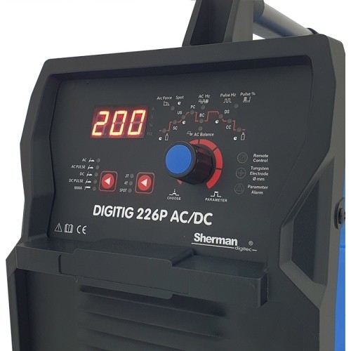 Inverter welder Sherman DIGITIG 226P AC/DC
