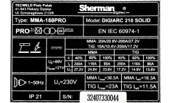 Inverter welding machine DIGIARC 210 SOLID