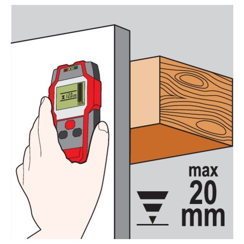 Wire, metal and wood profile detector