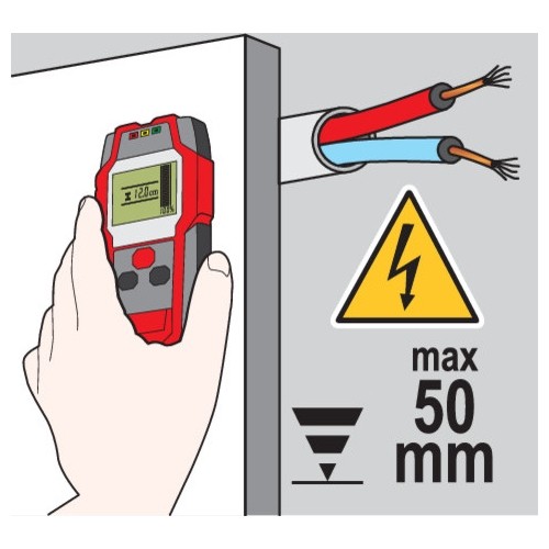 Wire, metal and wood profile detector