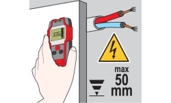 Wire, metal and wood profile detector