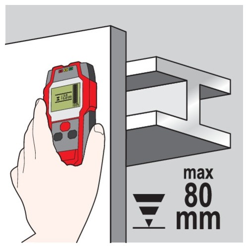 Wire, metal and wood profile detector