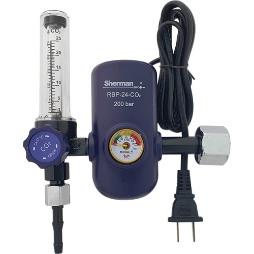 Mini Ar/CO₂ reducer with heater and rotameter - AC 24