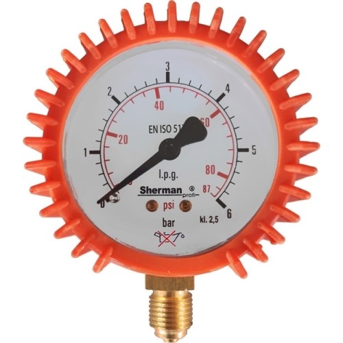 Pressure gauge ⌀ 63mm for TURBO LPG (Propane-butane) reducer - 1/4″RH